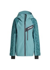 adidas terrex Terrex Techrock Hybrid Primeknit CP+ Skijacke Damen (Gr M |türkis |wasserdicht)