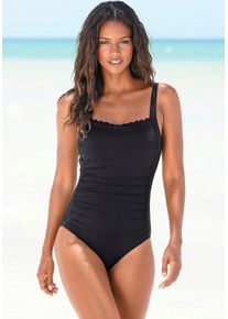 Lascana sheego Große Größen Badeanzug, schwarz, Größe 38B - Damen