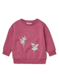 Tchibo - Kinder-Sweatshirt mit angerauter Innenseite - M&auml;dchen - Gr. 98/104 - dunkelrosa
