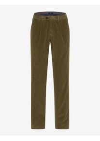 Eurex By Brax Herren Bundfaltenhose Style LUIS GREEN, dunkelgrün, Gr. 28U