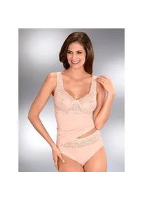 w&auml;schepur BH-Hemd W&Auml;SCHEPUR, Damen, Gr. 38, Cup B/C, rot (apricot), 100% Baumwolle, Spitze:14% Elasthan, 86% Polyamid, BHs BH-Hemd