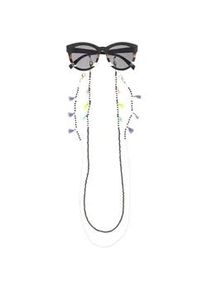 Brillenkette Lascana "Brillenband mit kleinen Tasseln im 2er Set", Damen, schwarz (schwarz wei&szlig;), Trageb&auml;nder, Perfekt zu Brille oder Sonnenbrille oder als Maskenkette