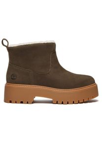 Timberland Stone Street Mid Warm Lined Boot Winterschuhe Damen (Gr 39,5 |braun)
