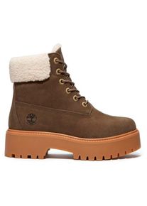 Timberland Stone Street Mid Warm Lined WP Boot Winterschuhe Women (Gr 41,5 |braun |wasserdicht)