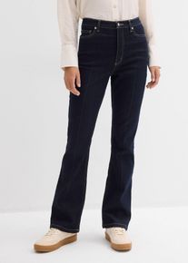 bonprix Bootcut-Jeans High Waist, blau, Gr.54, Bootcut-Jeans High Waist, 98% Baumwolle
