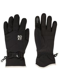 Roxy Jetty Solid Gloves Handschuhe Damen (Gr&ouml;&szlig;e L |schwarz |wasserdicht)