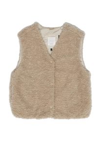 Fleeceweste Mazine Faux-Fur Vest Damen (Gr L |beige)
