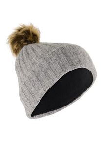 P.A.C. Jona Pompom Beanie Mütze Women (Gr One Size |grau)