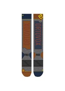 Skisocken Ortovox Free Ride Long Socks Herren (Gr 45-47 |grau)