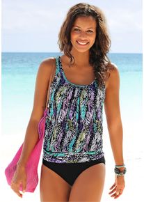 sheego Große Größen Oversize-Tankini, schwarz-bedruckt, Größe 40 - Damen