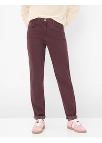 Raphaela by Brax Damen Five-Pocket-Hose Style CAREN NEW AMARONE, dunkelrot, Gr. 44K