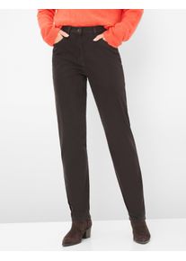 Raphaela by Brax Damen Five-Pocket-Hose Style CORRY DARK BROWN, dunkelbraun, Gr. 46