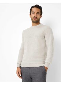 Brax Herren Strickpullover Style RICK limestone, hellgrau, Gr. L
