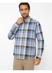 Brax Herren Hemd Style DANIEL baltic, Blau, Gr. L