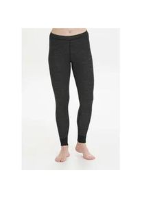 Thermohose WHISTLER "CAMEA", Damen, Gr. 48, EURO-Gr&ouml;&szlig;en, grau (dunkelgrau), 45% Wolle, 45% Polyester, 10% Elasthan, meliert, lang, Hosen Thermohose, mit hohem Merinowolle-Anteil