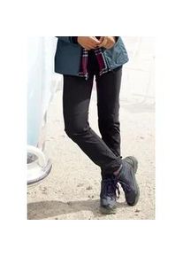 Trekkinghose Lascana ACTIVE, Damen, Gr. 48, N-Gr, schwarz, Web, Obermaterial: 95% Polyamid, 5% Elasthan, unifarben, Basic lang, Hosen Trekkinghose, mit 3 Zipper Taschen, Topseller