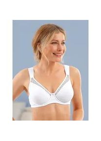 w&auml;schepur B&uuml;gel-BH W&Auml;SCHEPUR, Damen, Gr. 75, Cup D, wei&szlig;, 76% Baumwolle, 18% Polyamid, 6% Elasthan, BHs B&uuml;gel-BH