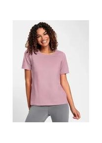 Kurzarmshirt Casual Looks "Kurzarm-Shirt", Damen, Gr. 36, rosa (ros&eacute;), 95% Baumwolle, 5% Elasthan, unifarben, Rundhals, Shirts