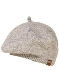 Baskenm&uuml;tze MaxiMo, M&auml;dchen, Gr. 51/53, buchemeliert, Strick, Materialmix, unifarben, M&uuml;tzen, w&auml;rmend, elastisch, unifarben