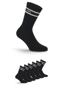 Socken Fila "UNISEX LIFESTYLE PLAIN SOCKS", Damen, Gr. 43-46, schwarz, Baumwollmischung, normal, Socken Socken, mit eingestricktem Logo