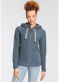 Polarino sheego Große Größen Fleecejacke, blau, Größe 46 - Damen