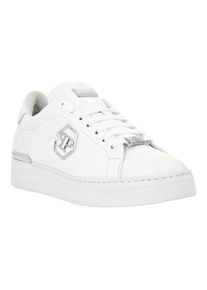 Philipp Plein Low-Top Sneaker - Hexagon Leather Lo-Top Sneaker - Gr. 41 (EU) - in Wei&szlig; - f&uuml;r Damen