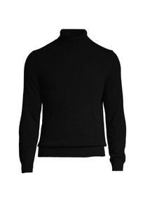 LANDS' END Kaschmir-Rollkragenpullover, Herren,  Schwarz, Kaschmir, by Lands' End