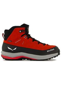 Salewa MTN Trainer 2 Mid PTX Wanderschuhe Kinder (Gr 34 |rot/schwarz |wasserdicht)