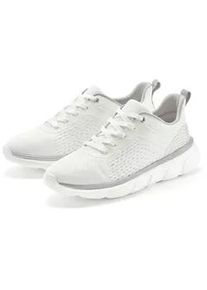 Sneaker John Devin "Schn&uuml;rschuh, Halbschuh, Freizeitschuh, Schn&uuml;rhalbschuh, Turnschuh", Herren, Gr. 45, wei&szlig;, Obermaterial: 80% Textilmaterial, 20% Lederimitat. Decksohle: 100% Textilmaterial. Futter: 100% Textilmaterial. Laufsohle: 100% Synthetik, unifarben, Schuhe Sneaker, im sportiven Look mit ultraleichter Sohle Unisex VEGAN