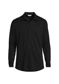 LANDS' END Jerseyhemd aus Baumwolle, Herren,  Schwarz, Baumwolle, by Lands' End
