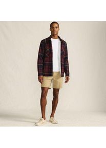 LANDS' END Hemdjacke mit Teddyfutter, Herren,  Rot, Polyester, by Lands' End
