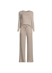 LANDS' END Pyjama-Set aus Viskose, Damen,  Pink, Viskose, by Lands' End