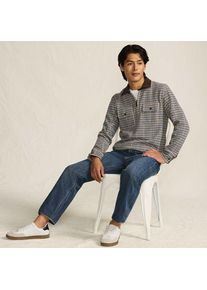 LANDS' END Bedford-Polopullover mit Rei&szlig;verschluss, Herren,  Wei&szlig;, Baumwoll-Mischung/Polyester-Mischung, by Lands' End