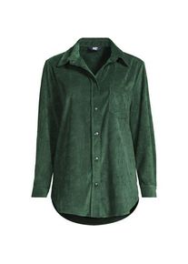 LANDS' END Stretchcord-Bluse, Damen,  Gr&uuml;n, Polyester/Nylon/Viskose, by Lands' End