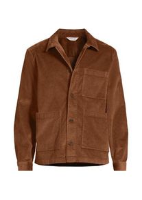 LANDS' END Cord-Jacke im Worker-Stil, Herren,  Orange, Elasthan/Baumwoll-Mischung, by Lands' End