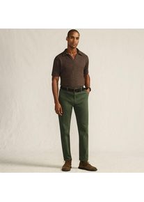 LANDS' END Straight Fit Chinos mit Textur, Herren,  Gr&uuml;n, Baumwolle/Baumwoll-Mischung, by Lands' End