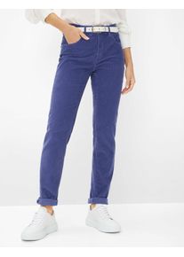Brax Damen Cordhose Style MARY DARK PURPLE, dunkles lila, Gr. 40K
