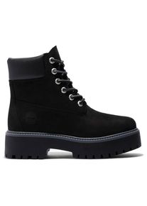 Timberland Stone Street 6 Inch Lace Up Freizeitstiefel Damen (Gr 39 |schwarz |wasserdicht)