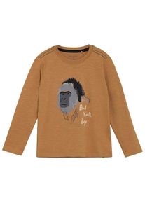 Minymo T-Shirt L/S No 134032 Longsleeve Kinder (Gr 140 |braun)