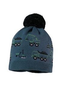 Mütze MaxiMo Mini Mütze mit Pompon Jungen (Gr 53-55 cm |blau)