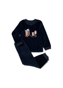 Tchibo - Kinder-Nicki-Pyjama - Kinder - Gr. 110/116 - dunkelblau/print