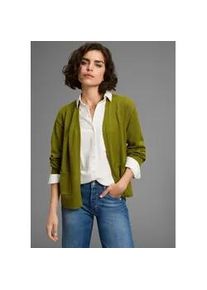 Strickjacke Laura Scott, Damen, Gr. 36/38, gr&uuml;n (moosgr&uuml;n), Strick, Obermaterial: 50% Viskose, 28% Polyester, 22% Polyamid, clean, unifarben, Basic, oversize h&uuml;ftlang, V-Ausschnitt, Rippstrickb&uuml;ndchen, Strickjacken Strickjacke, softer &Uuml;bergangsstrick in l&auml;ssiger, offener Form