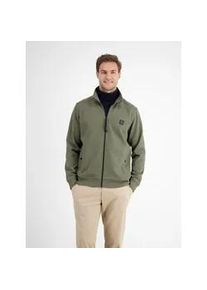 Sweatjacke Lerros, Herren, Gr. 3XL, nordic olive, Sweatware, Obermaterial: 83% Baumwolle, 16% Polyester, 1% Elasthan, unifarben, normal h&uuml;ftbedeckend, Rundhals, Flachstrickb&uuml;ndchen, Sweatjacken Sweatjacke, mit Stehkragen und Rei&szlig;verschluss