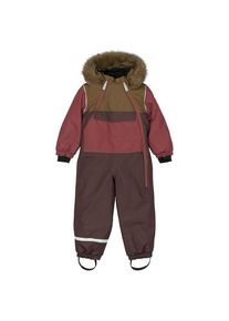 Mikk-line Anorak Snowsuit Overall Kinder (Gr 128 |braun |wasserdicht)