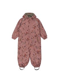 Mikk-line Polyester Junior Suit AOP Floral Overall Kinder (Gr 116 |braun |wasserdicht)