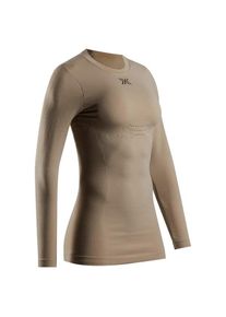 X-Bionic Mightywool Shirt L/S Merinounterwäsche Damen (Gr XS |beige)