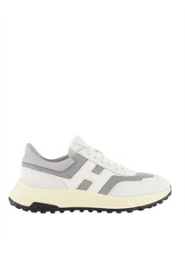 Hogan Low-Top Sneaker - Hogan Hyperlight Sneakers - Leather - White - Gr. UK_6 - in Wei&szlig; - f&uuml;r Damen