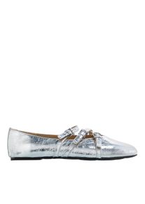 Michael Kors Ballerinas - Indy Flex Ballet - Gr. 36 (EU) - in Silber - f&uuml;r Damen