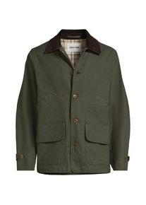 LANDS' END Barn-Jacke aus Canvas, Herren,  Gr&uuml;n, Elasthan/Baumwoll-Mischung, by Lands' End