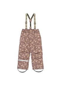 Mikk-line Uni Snow Pant AOP Skihose Kinder (Gr 134 |braun |wasserdicht)
